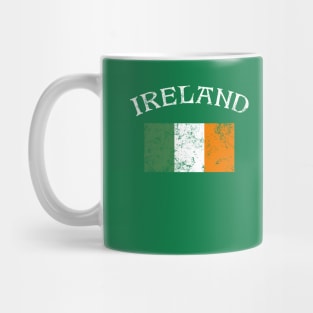 Ireland Flag Irish Pride Distressed Design Mug